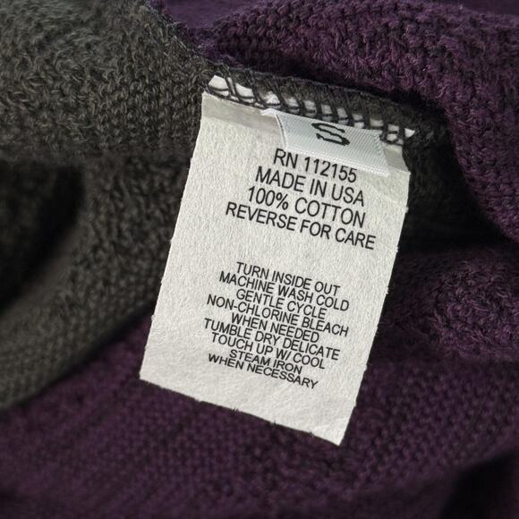 Margaret Winters Cardigan Womens Small Colorblock Knit Sweater Jacket Lagenlook - Picture 4 of 11